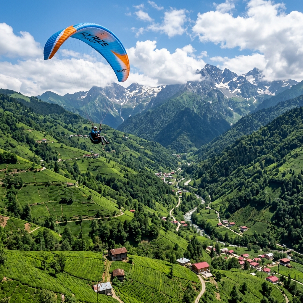 Rize yamaç paraşütü festivali